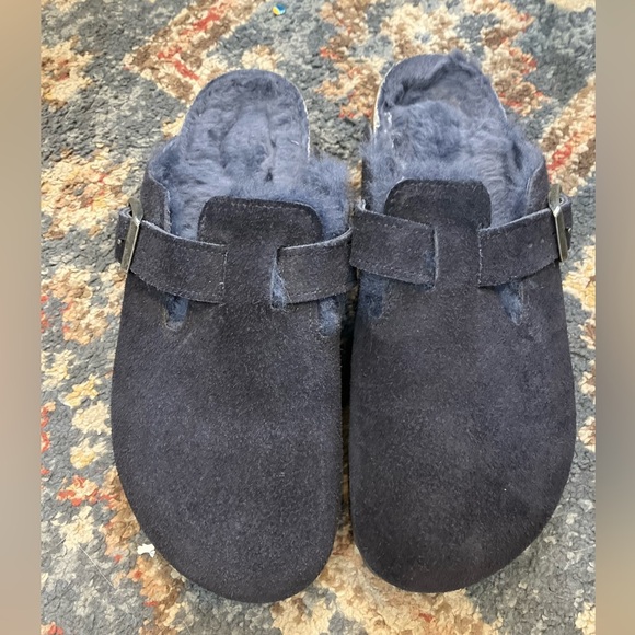 Birkenstock Boston Shearling
Suede Leather - Navy - Picture 1 of 5